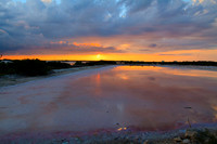 Pink waters of Laguna Rosada